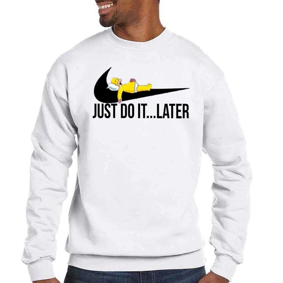 Customswagg Shirts Bart Simpson Just Do It Later White Sweatshirt Poshmark Customswagg Shirts Bart Simpson Just Do It Later White Sweatshirt Poshmark